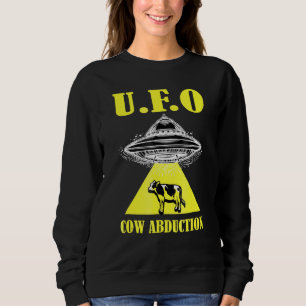 Camiseta Alienígena Ufo Cow Abdução Espaço Alienígena