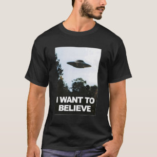 Camiseta Alienígena Ufo Hunter Eu Quero Acreditar