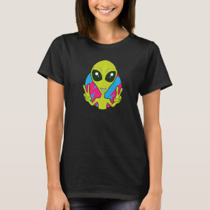 Camiseta Alienígena Ufo Space Rave EDM Música Eu Venho Em P
