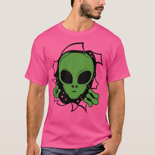 Camiseta Alienígena Verde (Frente)