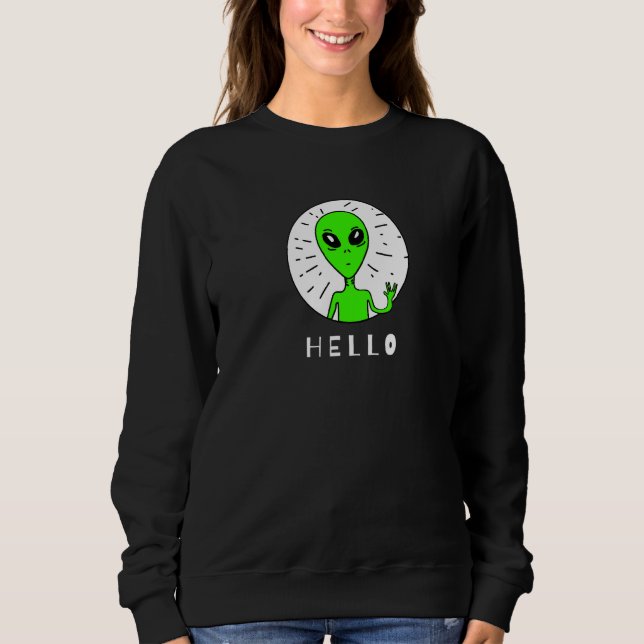 Camiseta Alienígena Verde assustadora (Frente)