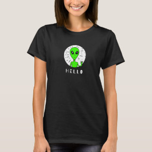 Camiseta Alienígena Verde assustadora