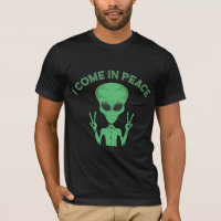 Alienígena Verde Eu Venho Em Paz Extraterrestre OV