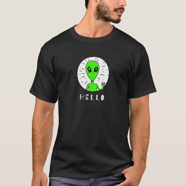 Camiseta Alienígena Verde Sinistro (Frente)