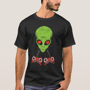 Camiseta Alienígena Vídeo-game Controladora Dia de os namor