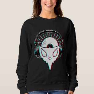 Camiseta Alienígena Visto Fone de Ouvido e Vinil BPM Addict