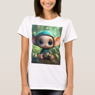Camiseta Alienígena Whimsical Baby - A Surreal Dreamscape o