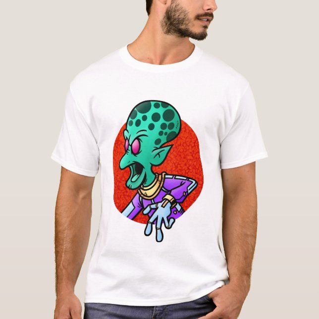 Camiseta Alienígena zangada (Frente)
