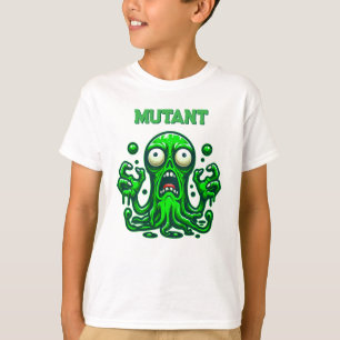 Camiseta Alienígena Zombie assustadora - Monstro Verde Neon
