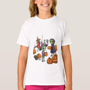 Camiseta Alienígenas Celebram Halloween na Terra – Fantasia