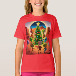 Camiseta Alienígenas celebrando as festas