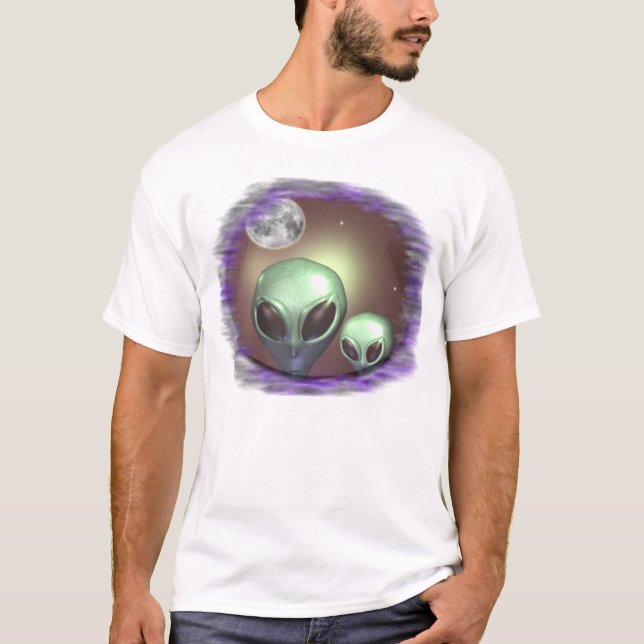 Camiseta Alienígenas cinzas (Frente)