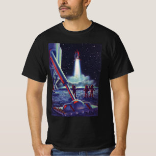Camiseta Alienígenas de Ficção Científica Vintage Ondulam p