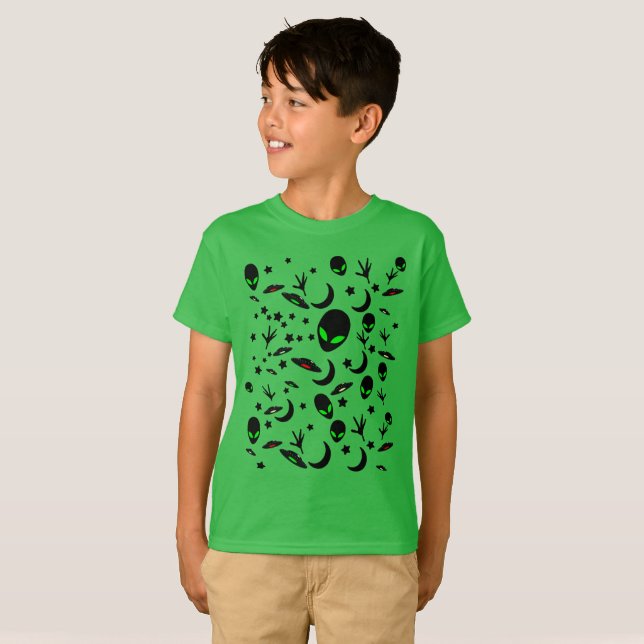 Camiseta Alienígenas e Discos Voadores (Frente Completa)