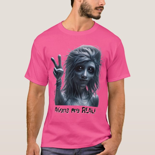 Camiseta Alienígenas são REAIS! (Frente)