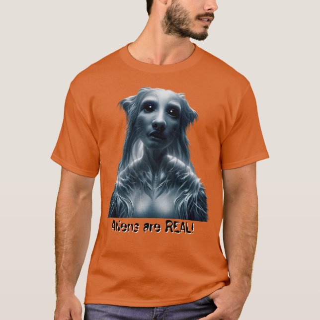 Camiseta Alienígenas são REAIS! (Frente)