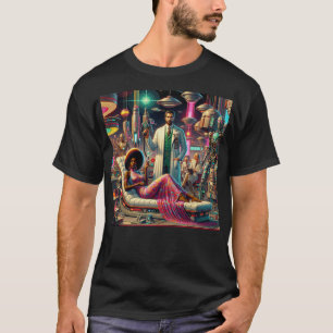 Camiseta Alienígenas Vintage de Ficção Científica