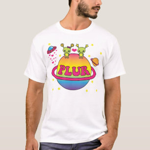 Camiseta Aliens bonitos Plur de Kawaii