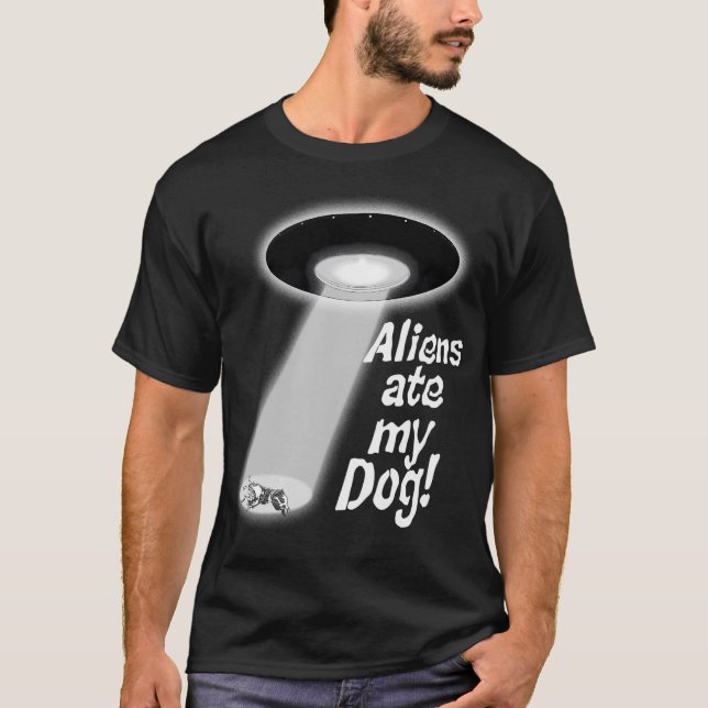 Camiseta Aliens Comem Meu Cão (Frente)