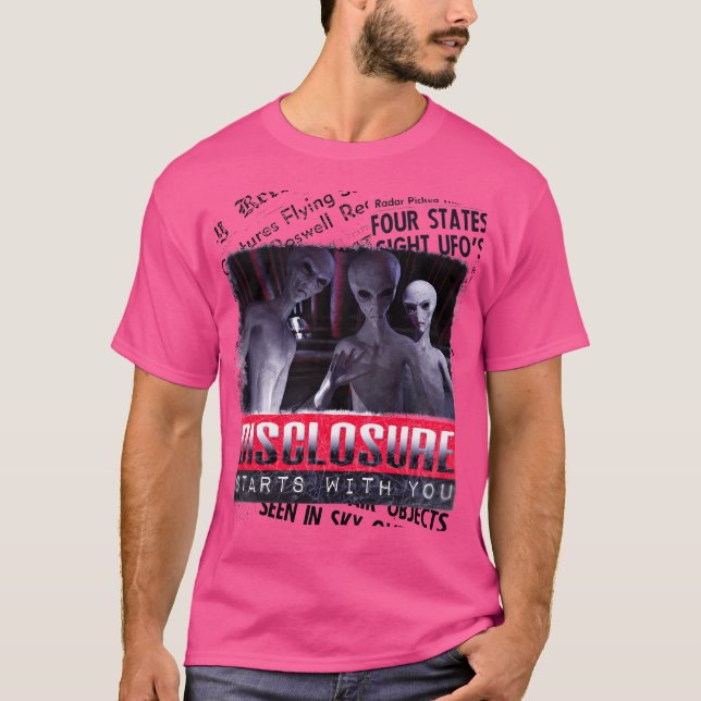 Camiseta Aliens de Divulgação Ufo (Frente)