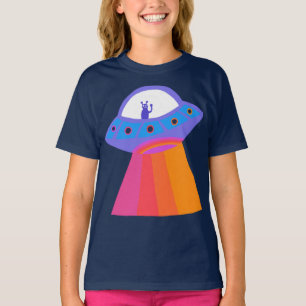 Camiseta Aliens Espaciais Encantadores Marcianos OVNI Fofo