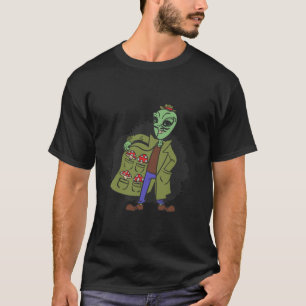 Camiseta aliens espaciais para fungos ufo cogumelos