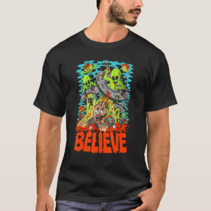 Camiseta Aliens Existem No Mundo Ufo Day Cute For Boy Girl