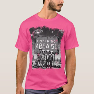 Camiseta Aliens Grupo Foto Entrando Na Área 51 Ufo Funny Uf