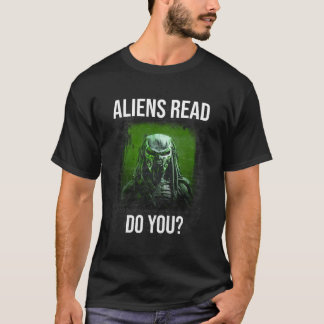 Camiseta Aliens Leem Você Aliens Engraçados