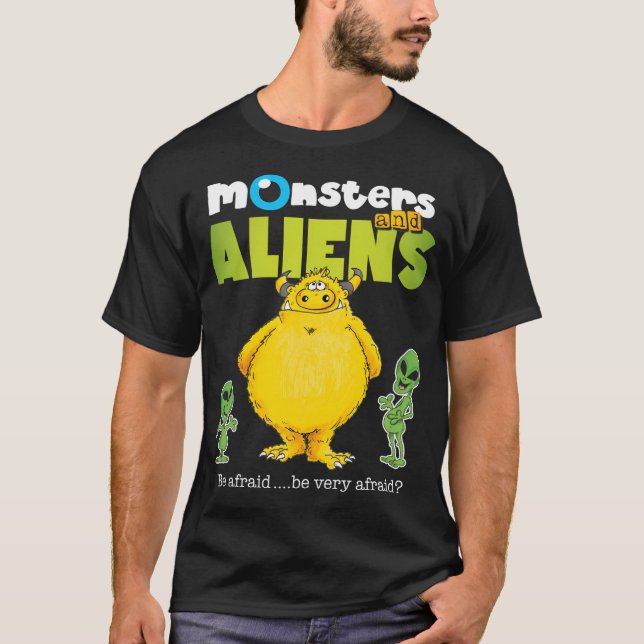 Camiseta Aliens monstros V3 (Frente)