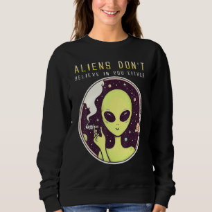Camiseta Aliens Não Acreditam Em Vocês Ou No Espaço De Caça