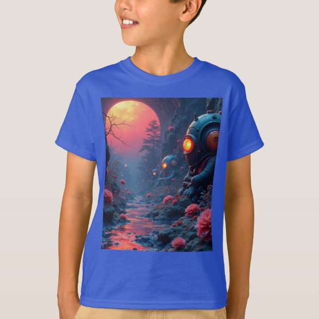 Camiseta Aliens no jardim (Frente)