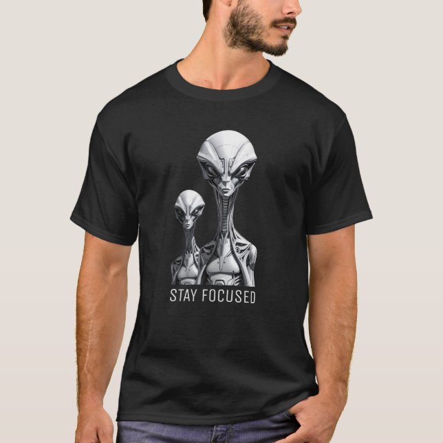 Camiseta Aliens robôs (Frente)