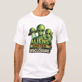 CAMISETA ALIENS UNIDOS PARA A DIVULGAÇÃO