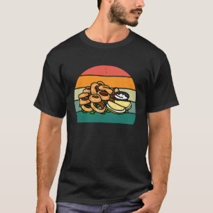 Camiseta Alimentação de Peixe Calamari Retro Homens Mulhere