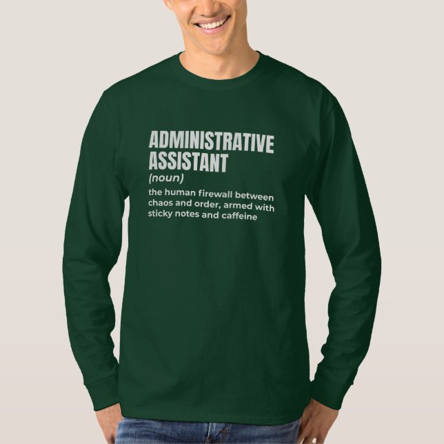 Camiseta Alimentação do Admin Assistant (Frente)