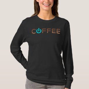 Camiseta Alimentação do café (azul)