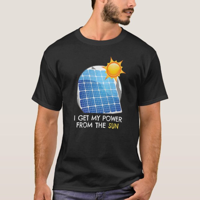 Camiseta Alimentação do Sol I Energia Solar Painel Solar Ec (Frente)