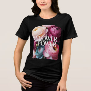 Camiseta Alimentação do ventilador Arte Digital Floral El