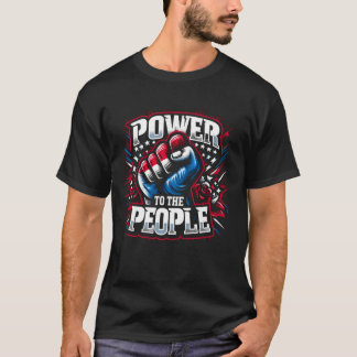 Camiseta Alimentação para o Desenho de Punho do Pessoas