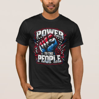 Camiseta Alimentação para o Desenho de Punho do Pessoas