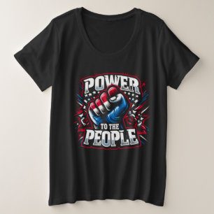 Camiseta Alimentação para o Desenho de Punho do Pessoas