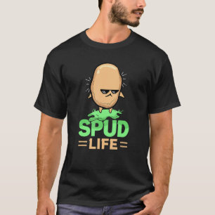 Camiseta Alimentação Vegana Vida de Batata Vegetarianos Bat