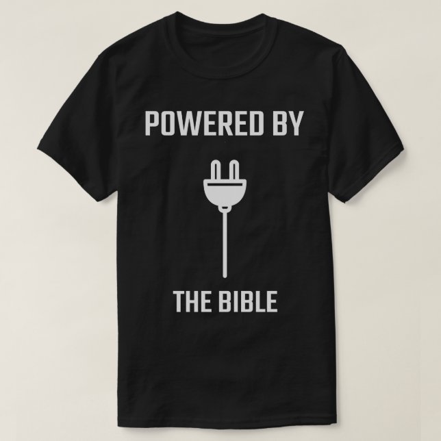 Camiseta Alimentado Pela Bíblia (Frente do Design)