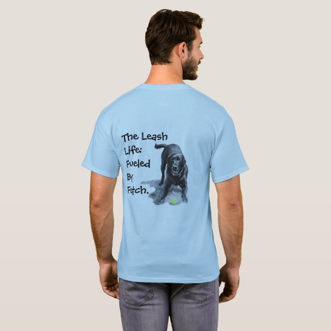Camiseta Alimentado pela Busca (Parte Traseira Completa)