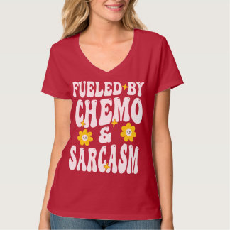 Camiseta Alimentado pela Chemo e pela Sarcasm Funny Chemote