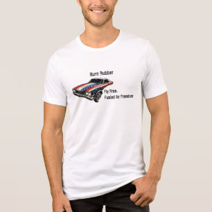 Camiseta Alimentado pela Liberdade – Caminhão de Muscle Car