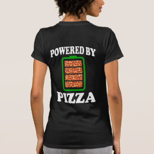 Camiseta Alimentado pela Pizza - Pizza Divertida
