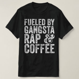 Camiseta Alimentado Pelo Rap Gangsta E Música