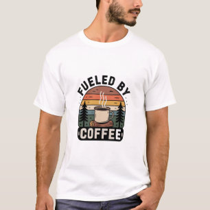 Camiseta Alimentado pelo Retro Camp de Café